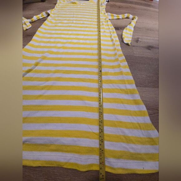 LOFT Yellow and White V-Neck Sundress - Picture 8 of 9